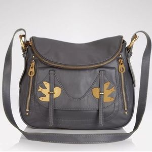 Marc Jacobs Petal to the Metal Natasha Crossbody handbag purse Grey